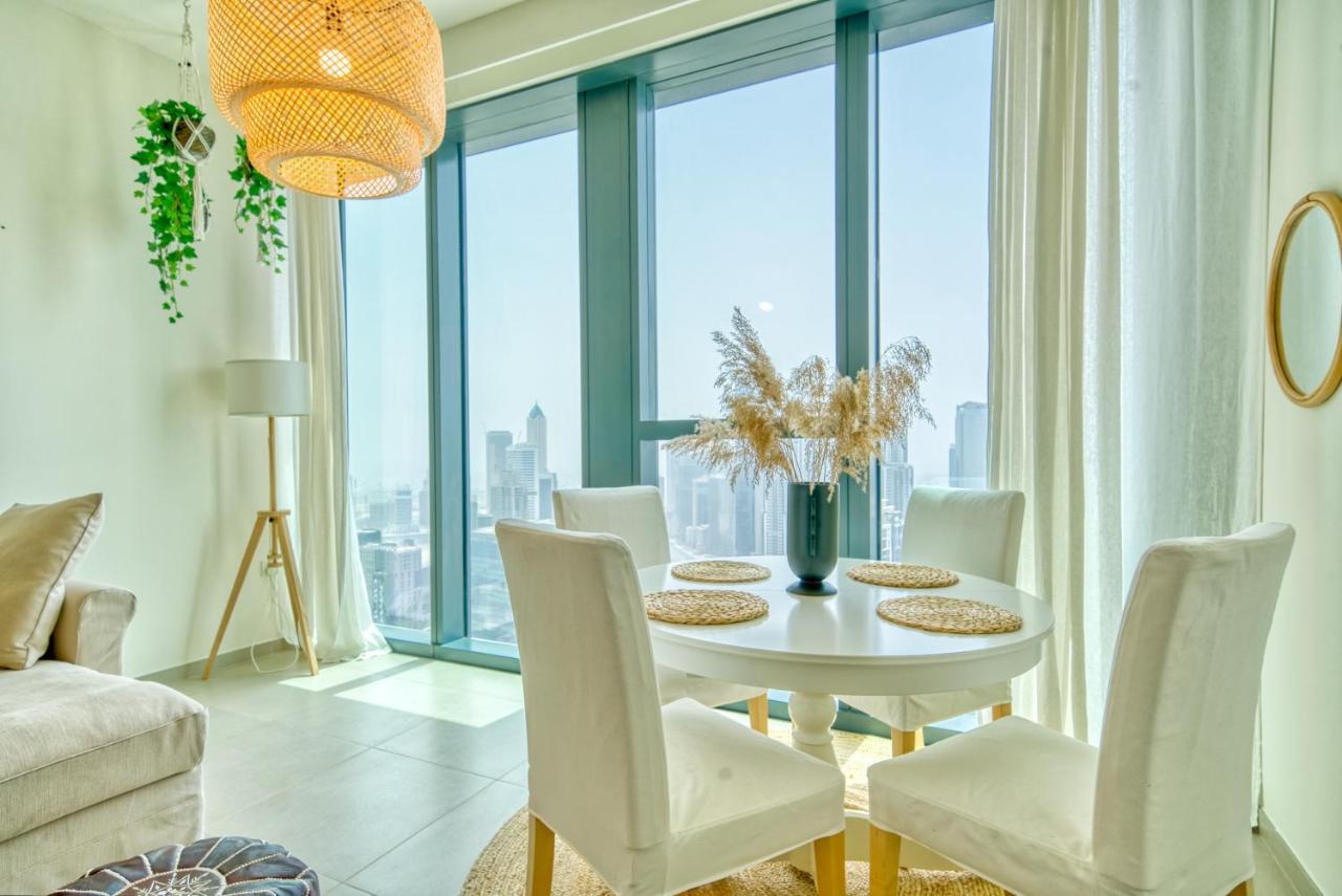 Boho-Chic Cosy 1Br, Minutes To Burj Khalifa Apartment Дубай Екстериор снимка